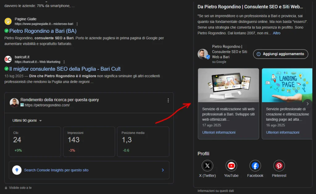 google business profile pietro rogondino