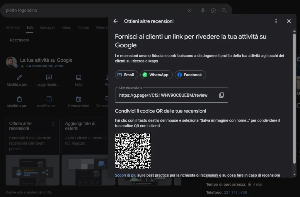 google business profile pietro rogondino7