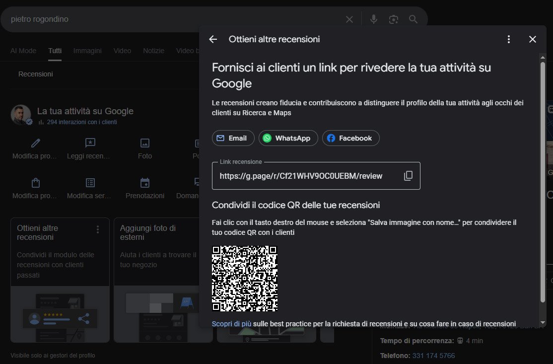 google business profile pietro rogondino7