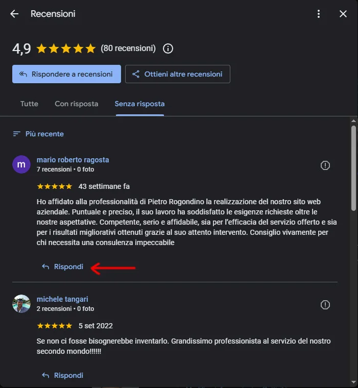 google business profile pietro rogondino8