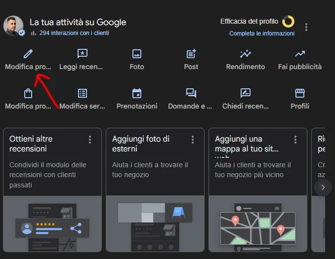 google business profile pietro rogondino