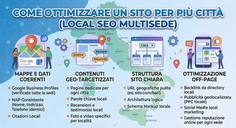 come ottimizzare un sito per piu citta local seo multisede